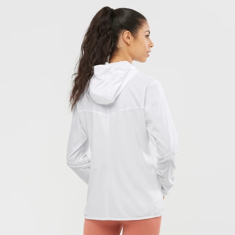 Chaquetas Shell Salomon Agile Viento Mujer Blancos | MX RVSH149